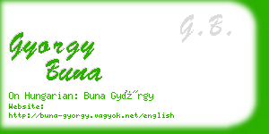 gyorgy buna business card